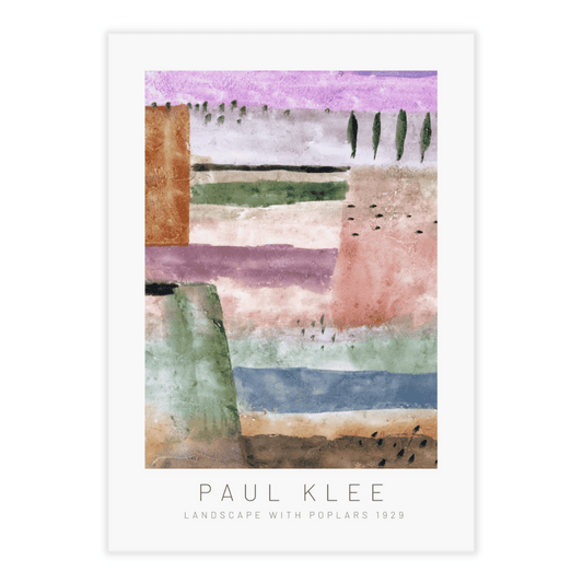 Paul Klee Landscape with Poplars (1929)
