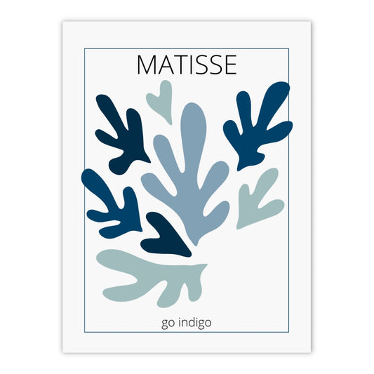 Plakat med organiske former af Matisse