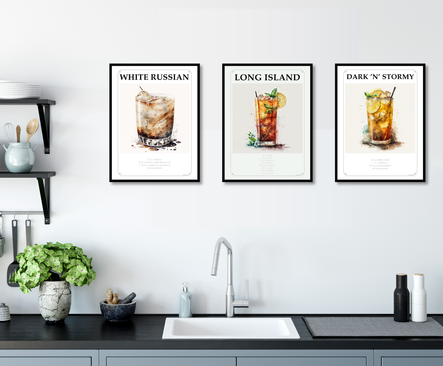 Plakat med Dark 'N' stormy