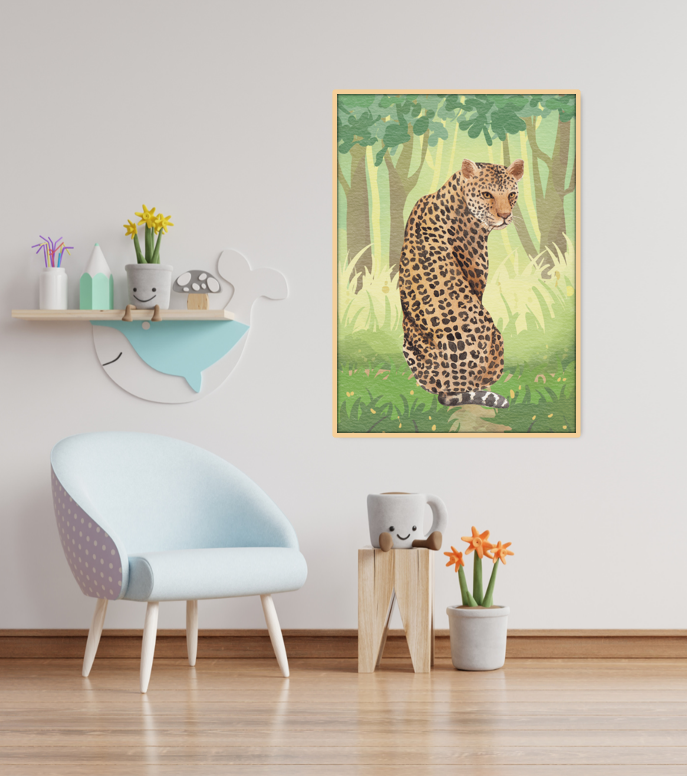 Leopard i regnskoven