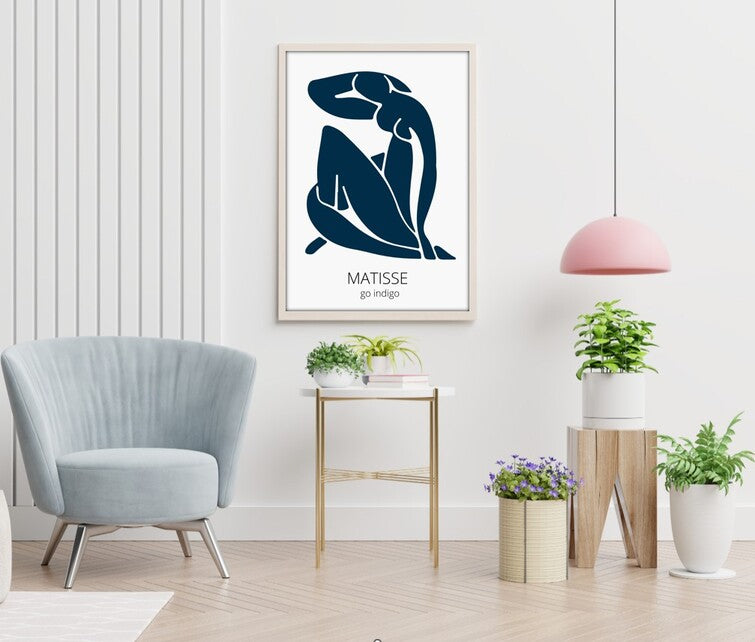Plakat med Matisse blå dame