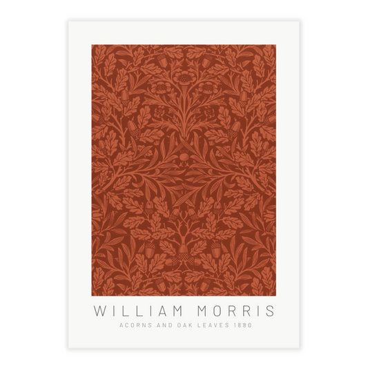 William Morris plakat acorns and oak leaves