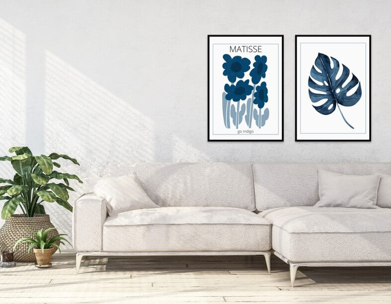 auditorium acceptere forhøjet Plakat med blå blomster af Matisse – Vilsa